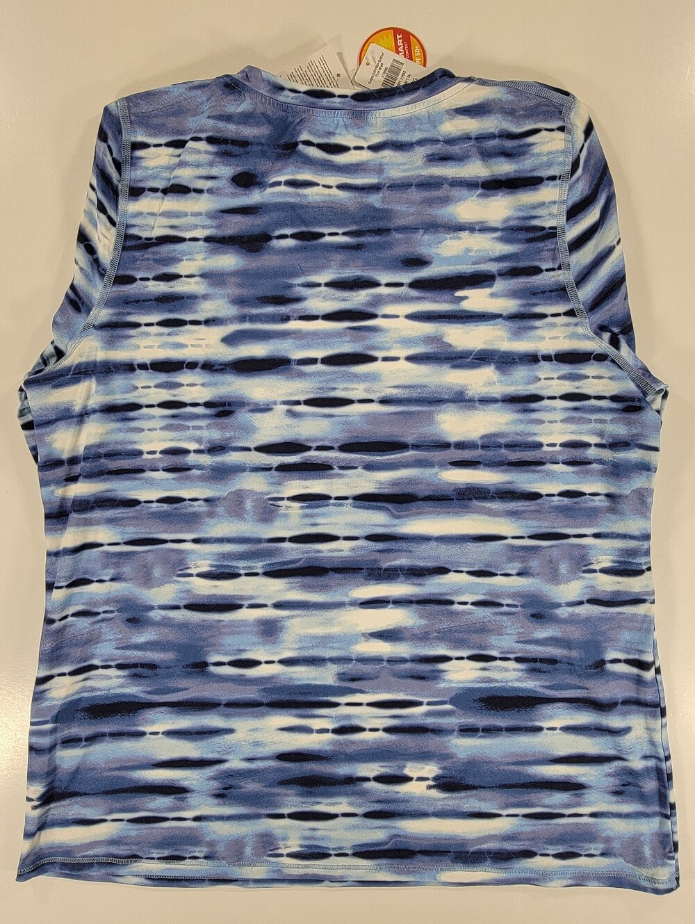 NWT L.L. Bean SunSmart UPF 50+ Performance Womens Medium Blue White Tie Dye NEW - Picture 10 of 10